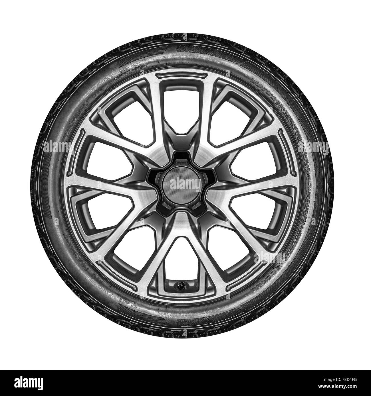 Roue de voiture. Banque D'Images