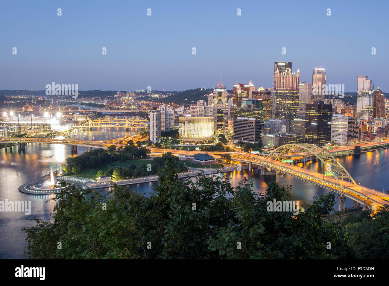 Pittsburgh & Point Park Banque D'Images