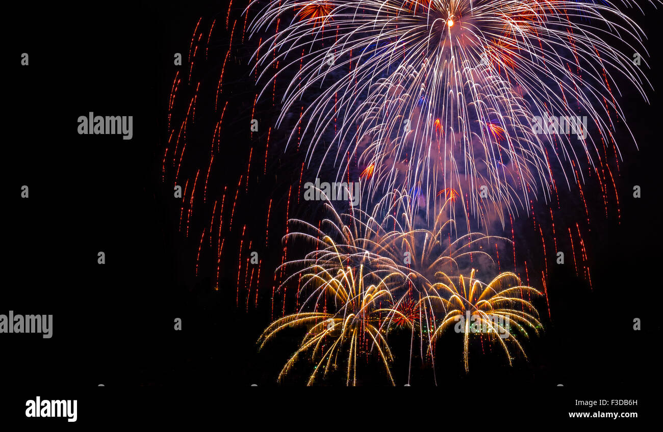 Célébration de la Journée de l'indépendance avec Fireworks Banque D'Images