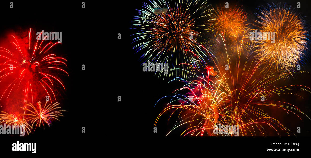 Célébration de la Journée de l'indépendance avec Fireworks Banque D'Images