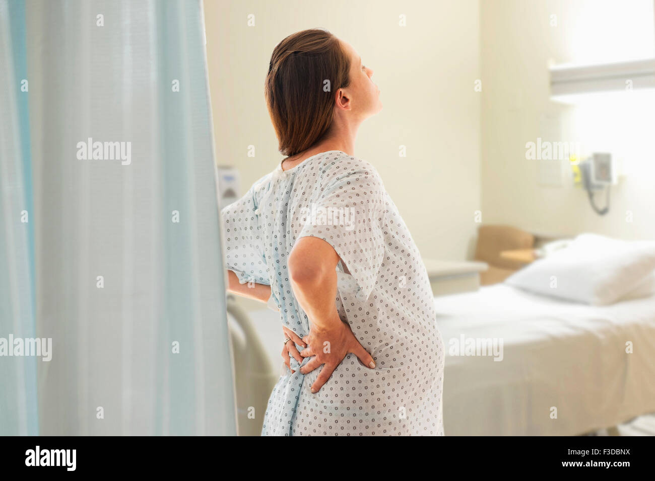 Femme enceinte à l'hôpital Banque D'Images