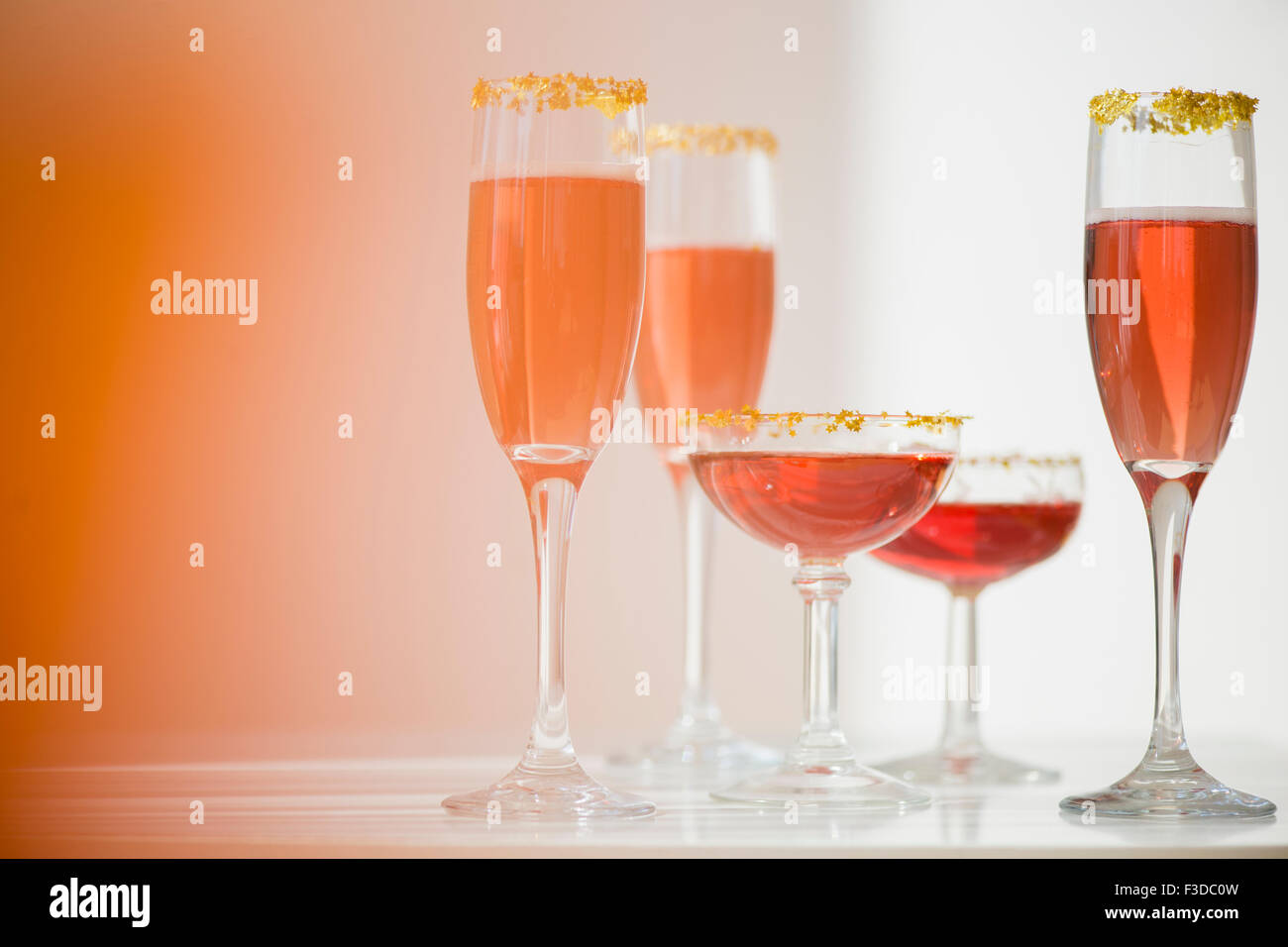 Portrait de différents verres à vin Banque D'Images Portrait de différents verres à vin Banque D'Images