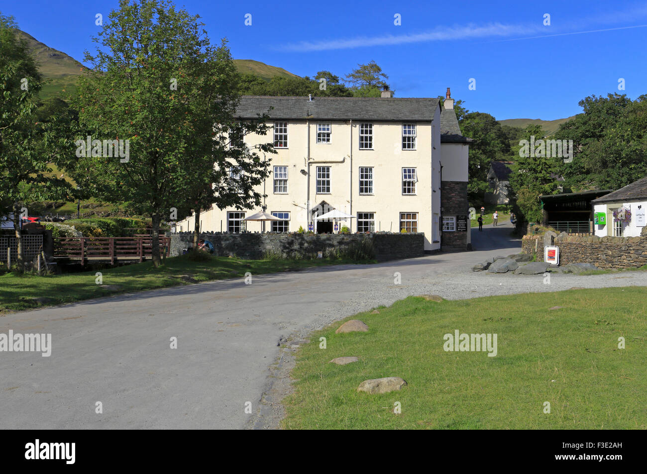 Bridge Inn, Buttermere, Cumbria, Parc National de Lake District, England, UK. Banque D'Images
