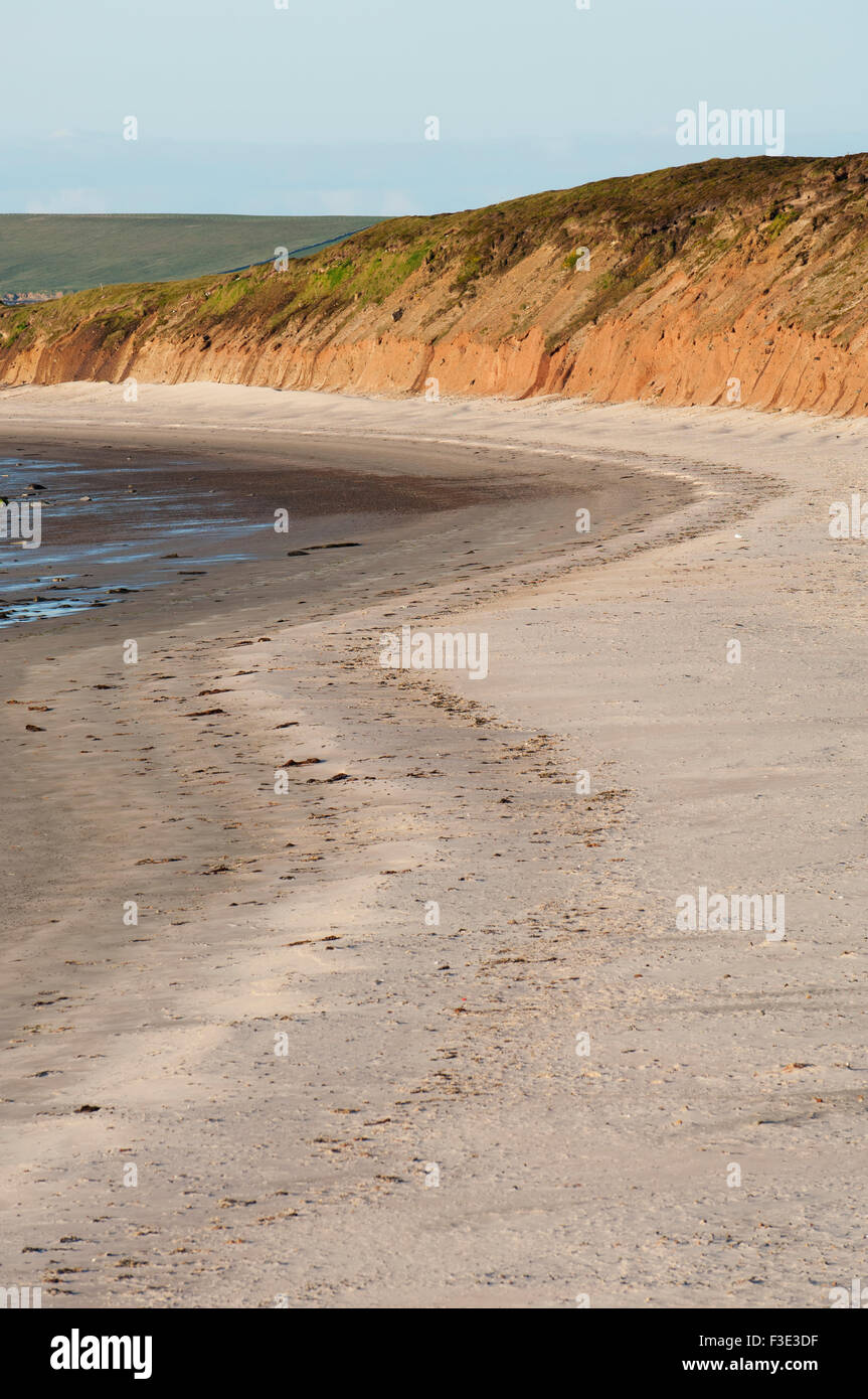 Les sables de l'Mussetter sur l'île d'Eday, îles Orcades, en Écosse. Banque D'Images