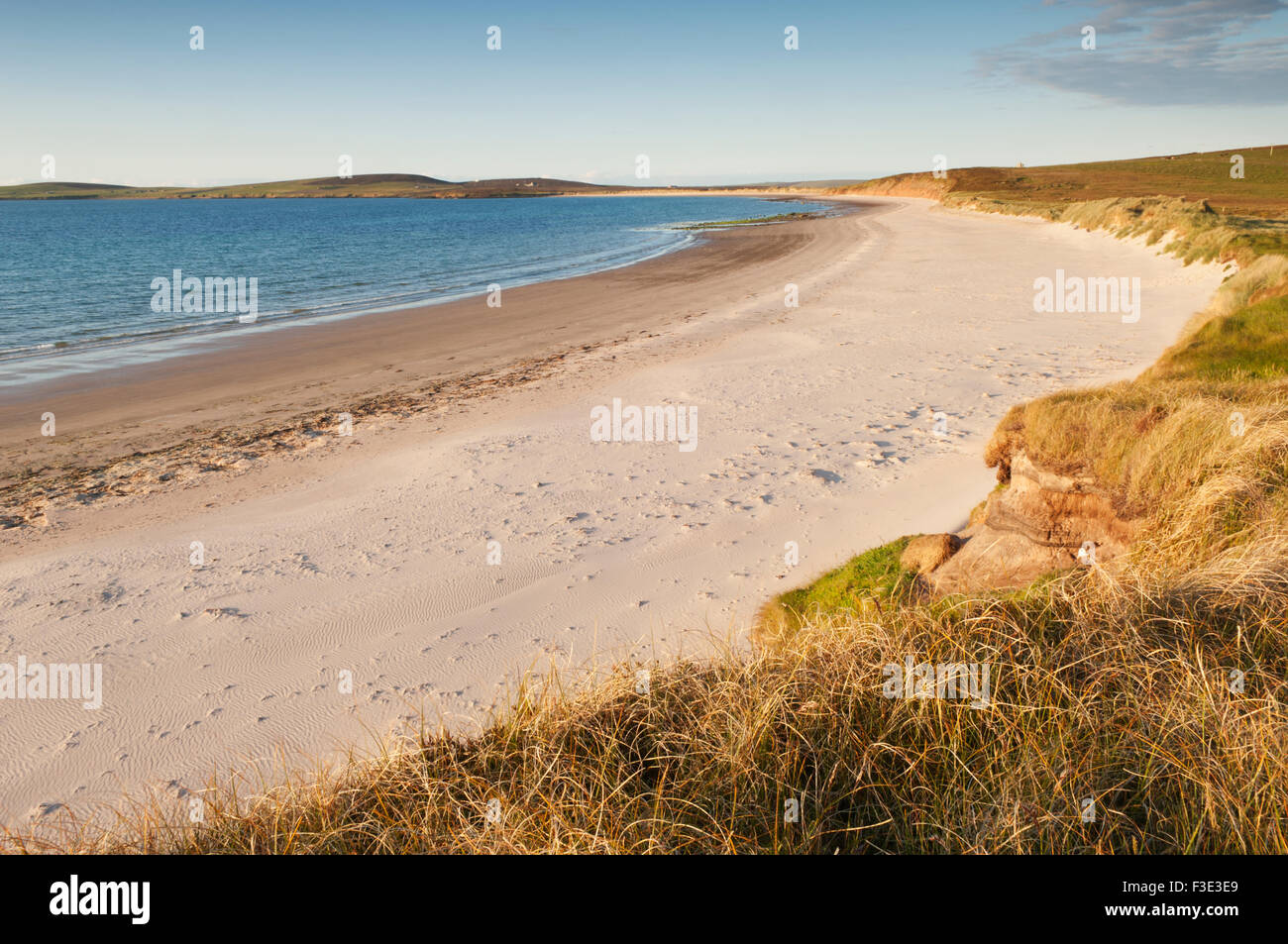 Les sables de l'Mussetter sur l'île d'Eday, îles Orcades, en Écosse. Banque D'Images