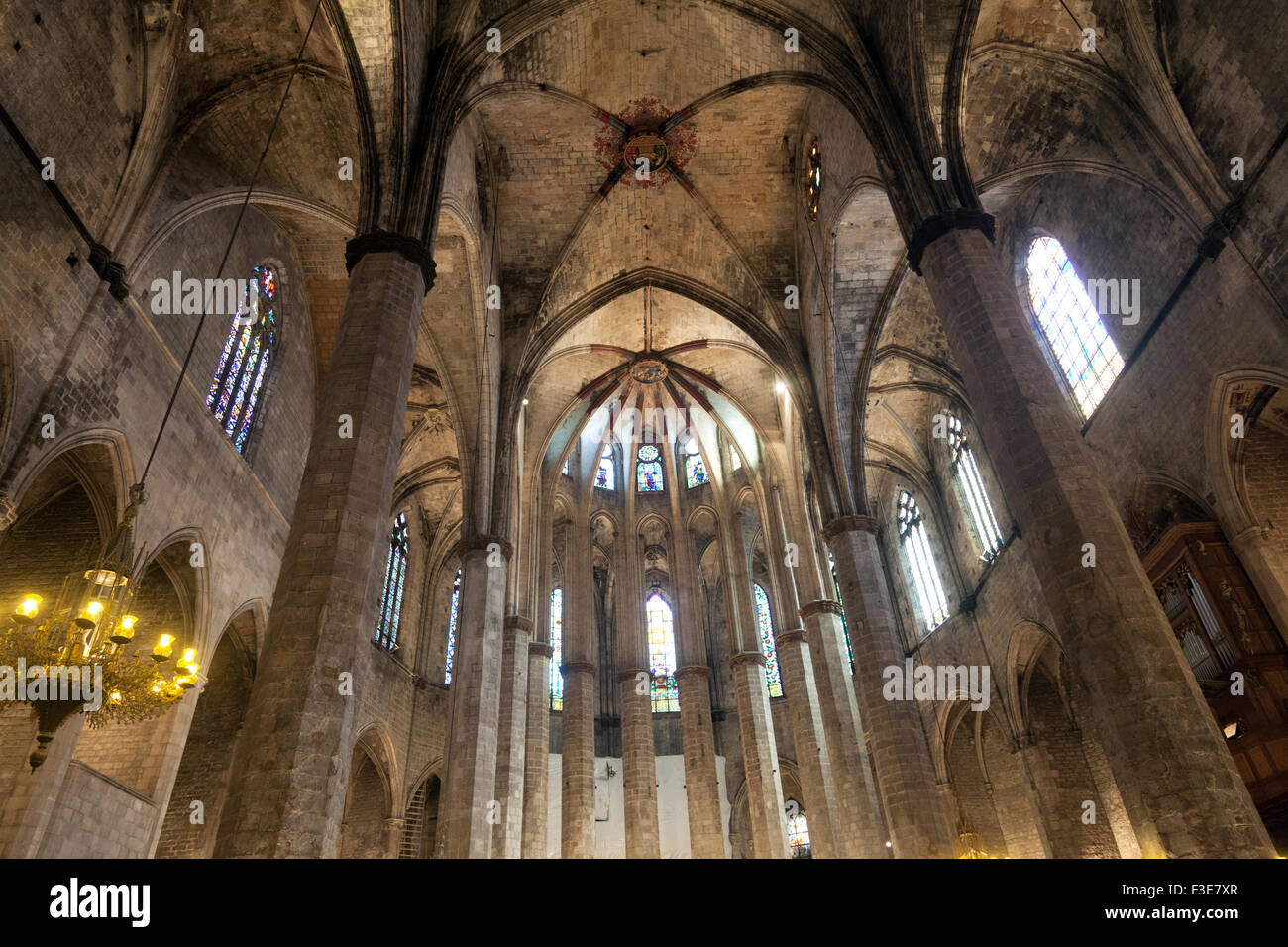 Santa Maria del Mar à Barcelone - Espagne Banque D'Images