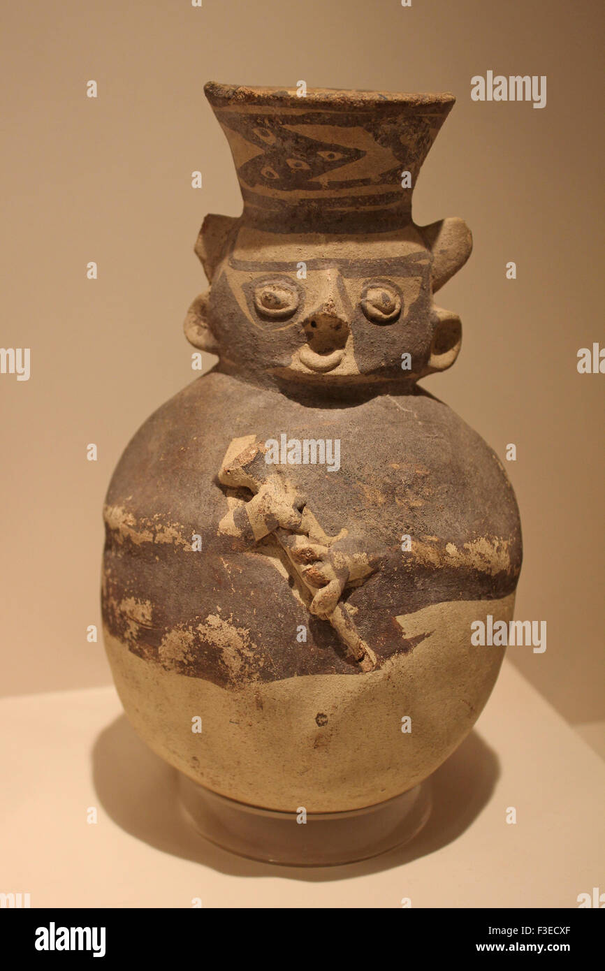 La période impériale Chancay figurine 1300 AD - AD 1352 Banque D'Images