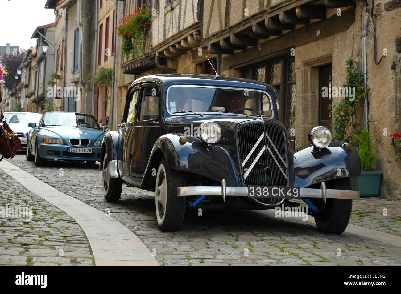 Citroen Traction Avant voiture française classique Banque D'Images