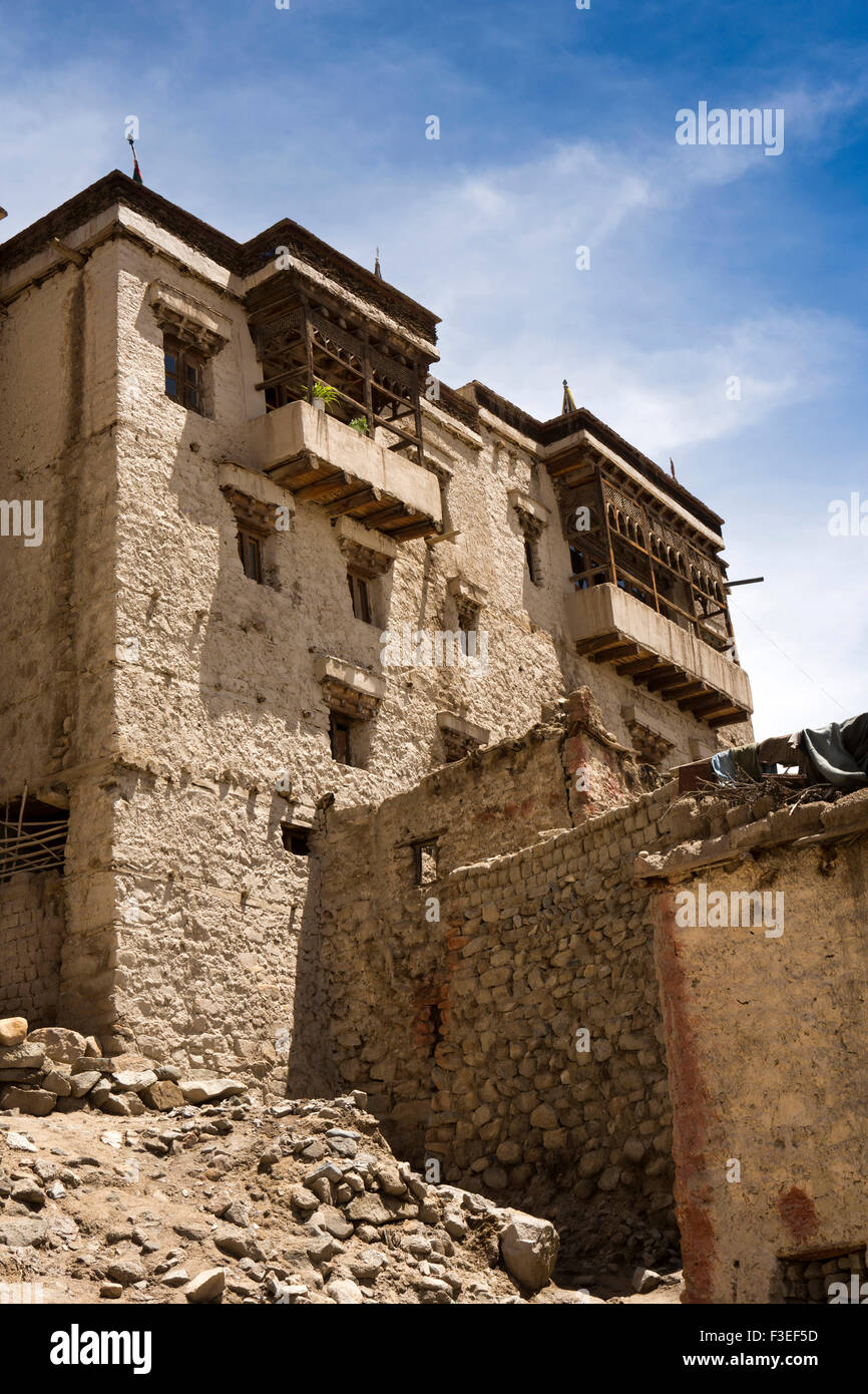 L'Inde, le Jammu-et-Cachemire, Ladakh, Leh, Maison Lanruk, mieux conservé, bureau de gestion du Fonds du patrimoine du Tibet Banque D'Images