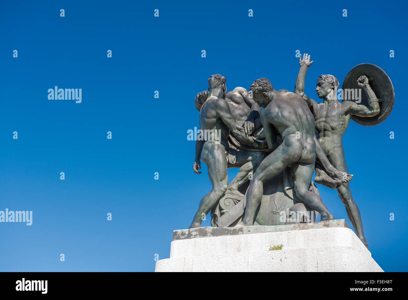 Trieste Italie War Memorial, monument WWl sur le sommet de la colline de San Giusto, dans le vieux quartier de Trieste, Italie Banque D'Images