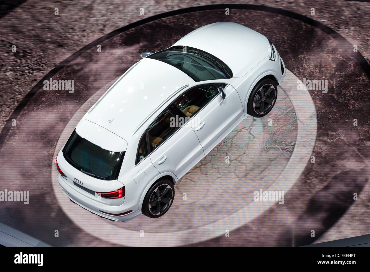 Nouvelle Audi Q7 à l'IAA International Motor Show 2015 Banque D'Images