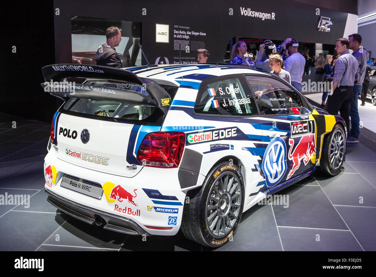 Volkswagen Polo WRC à l'IAA International Motor Show 2015 Banque D'Images