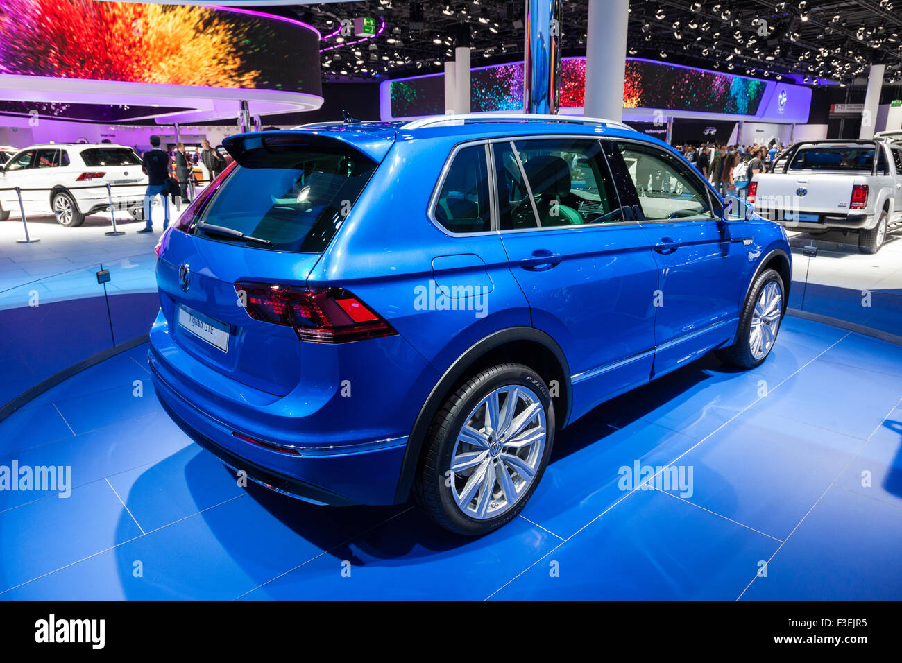 Nouveau Volkswagen Tiguan SUV sur l IAA International Motor Show 2015 Banque D'Images