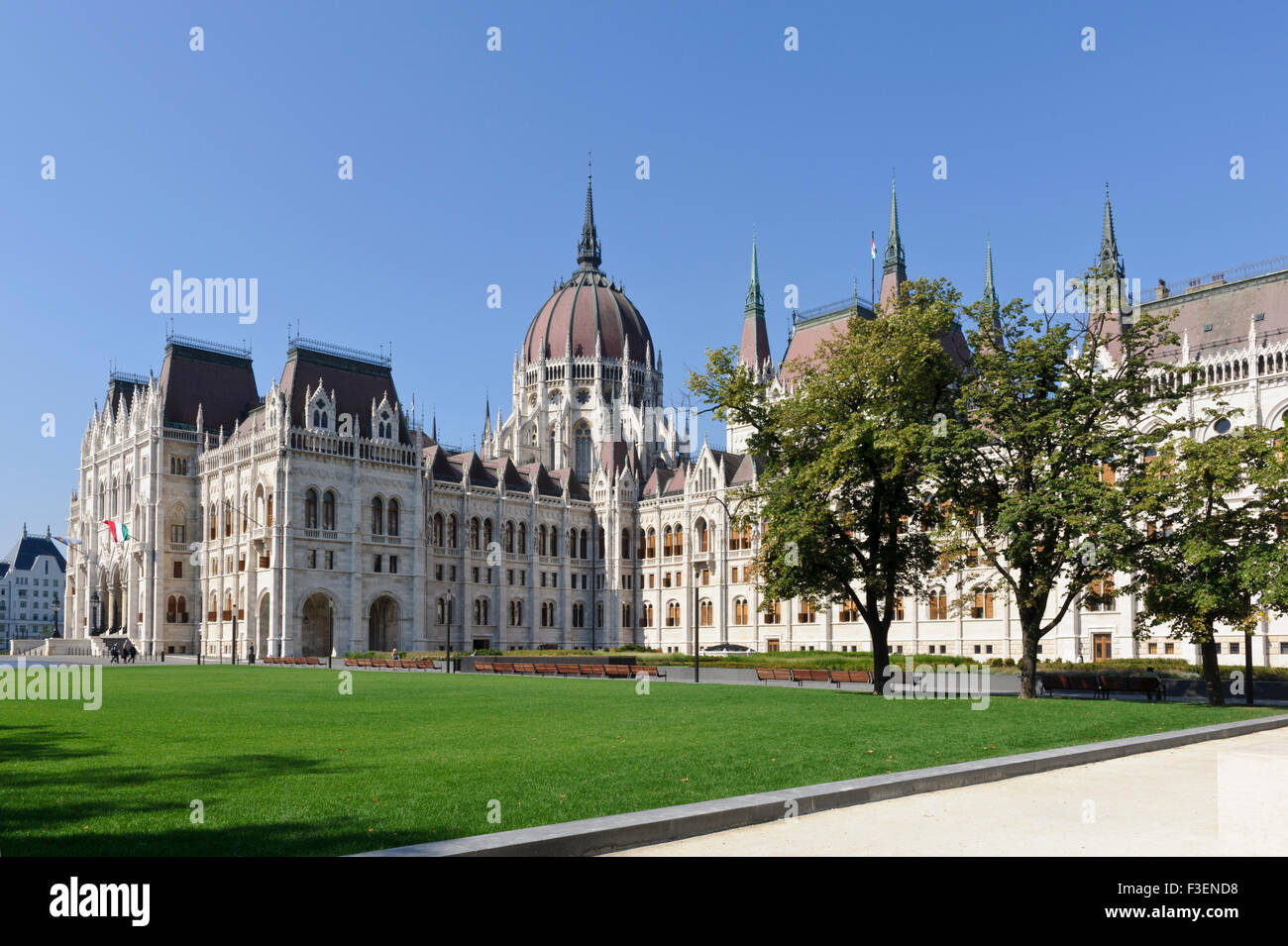 Le bâtiment du parlement hongrois à Budapest, Hongrie. Banque D'Images