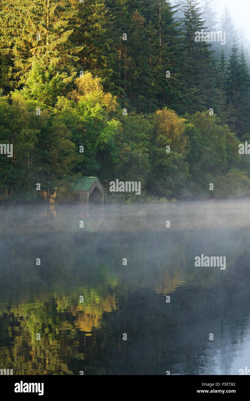 Couleurs d'automne s'affichant sur l'autre autour de Loch Ard Banque D'Images