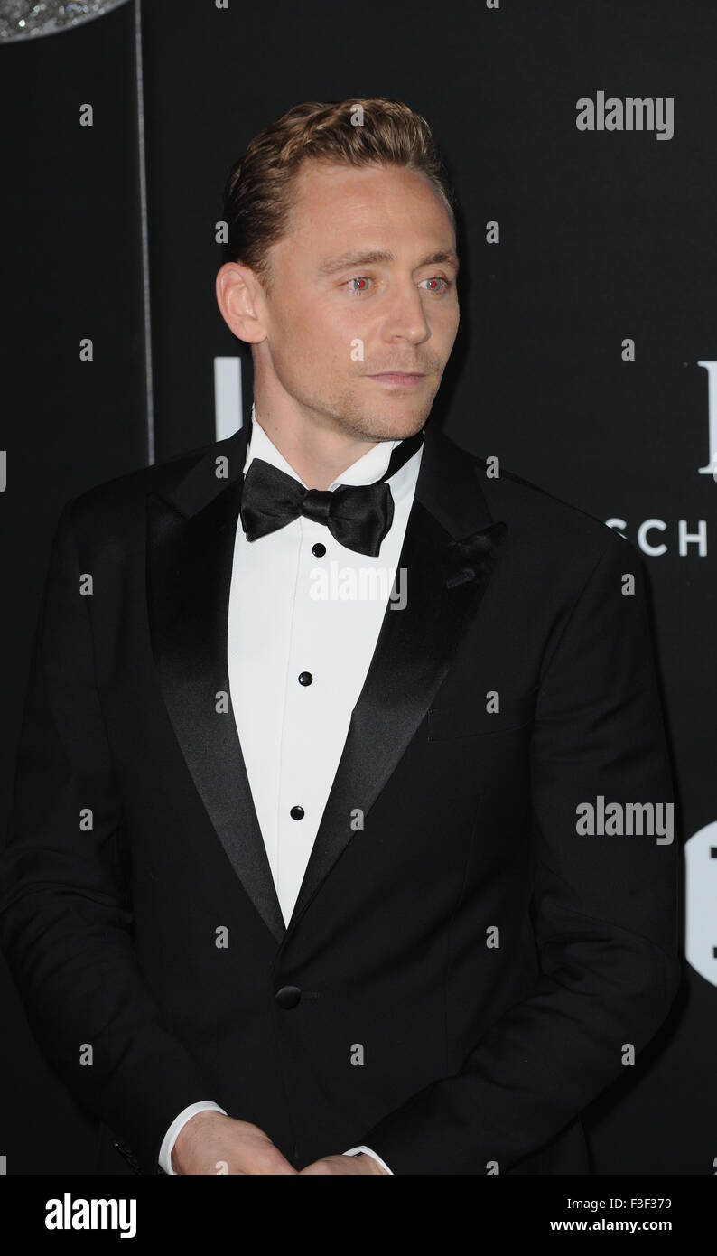 London, UK, UK. 6 octobre, 2015. Tom Hiddleston assiste au Gala de la lumineuse BFI à Guildhall. Credit : Ferdaus Shamim/ZUMA/Alamy Fil Live News Banque D'Images