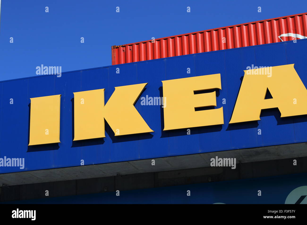 Signe du magasin IKEA Banque D'Images