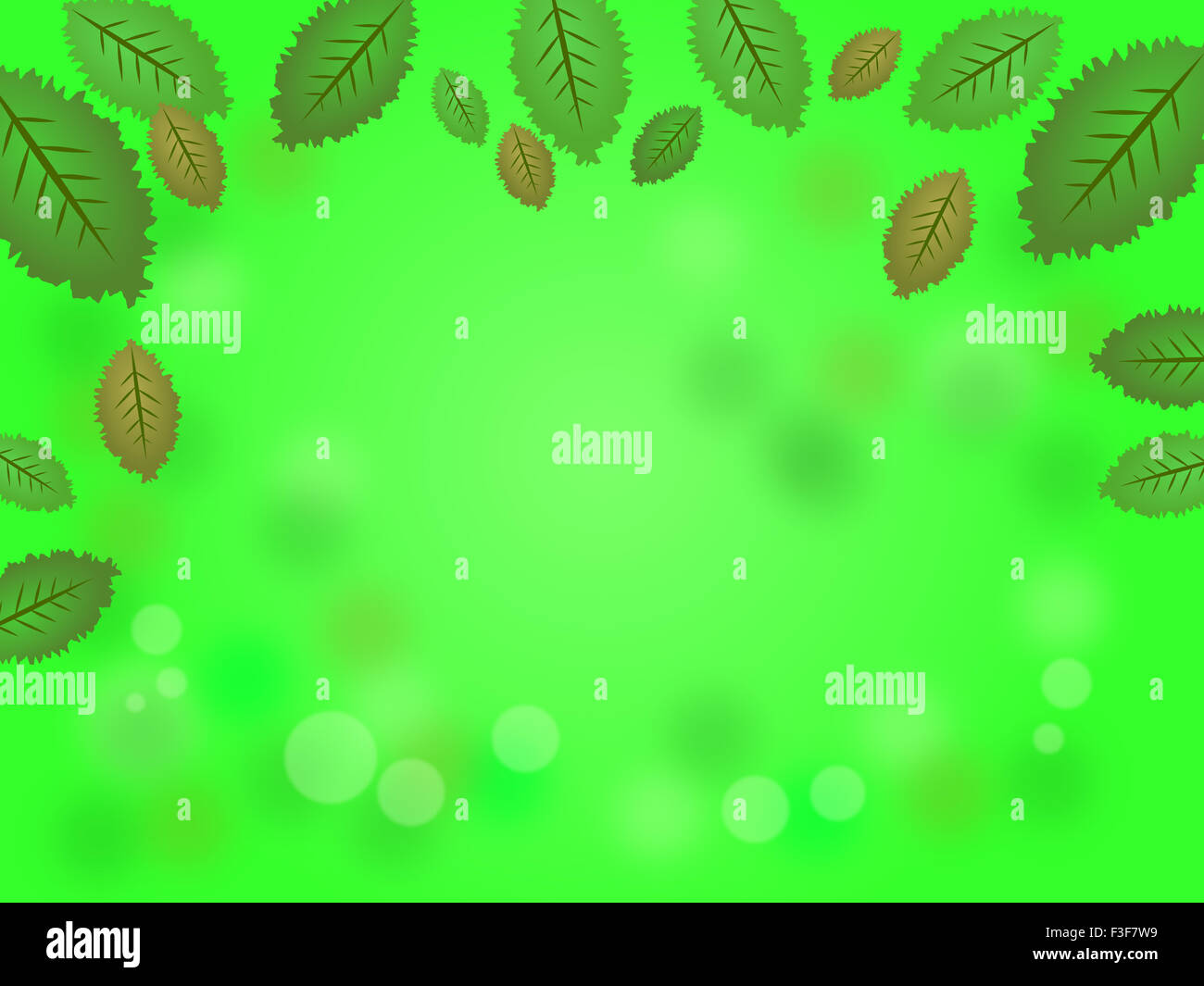 Un cadre de feuilles cool abstract Banque D'Images