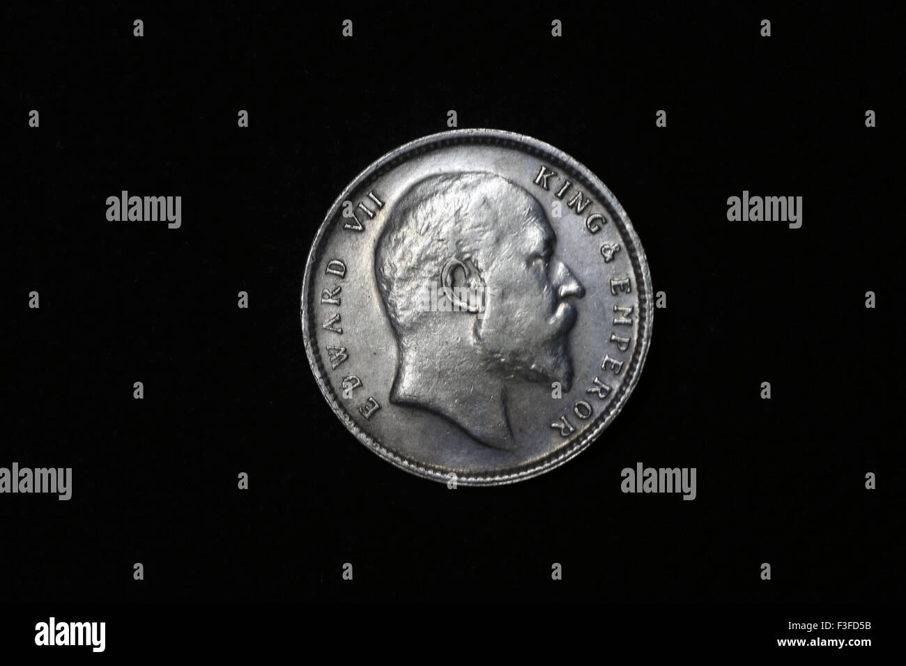 L'Inde britannique ; monnaie ; monnaie Édouard VII roi et empereur le coin Banque D'Images