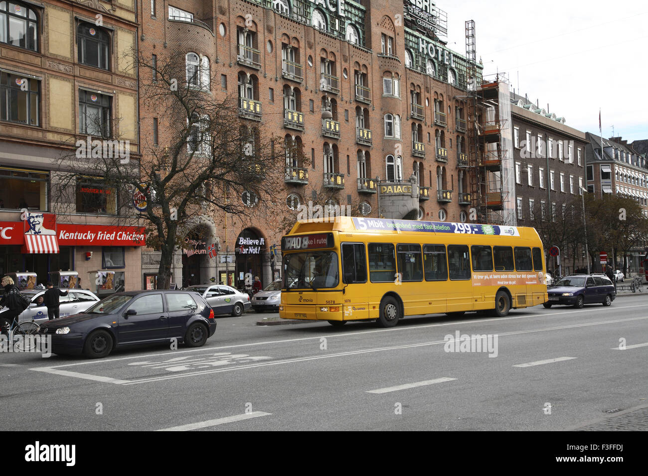 L'itinéraire de bus Movia ; 40 ; Copenhague Danemark scandinave ; Banque D'Images