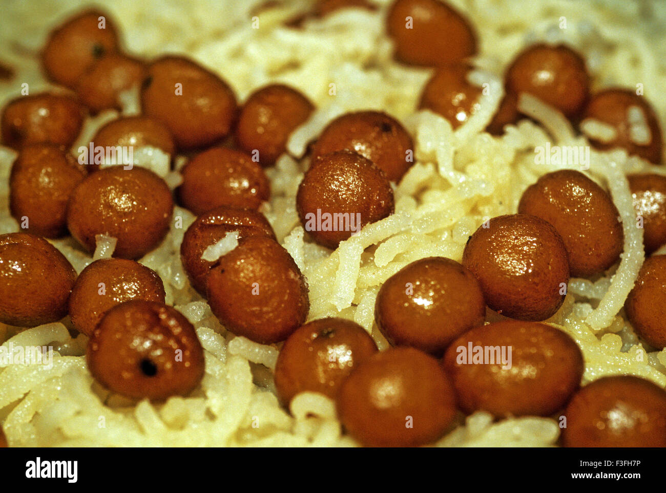 Bonbons bengali de Calcutta ; Rasgolla ; l'ouest du Bengale en Inde ; Banque D'Images