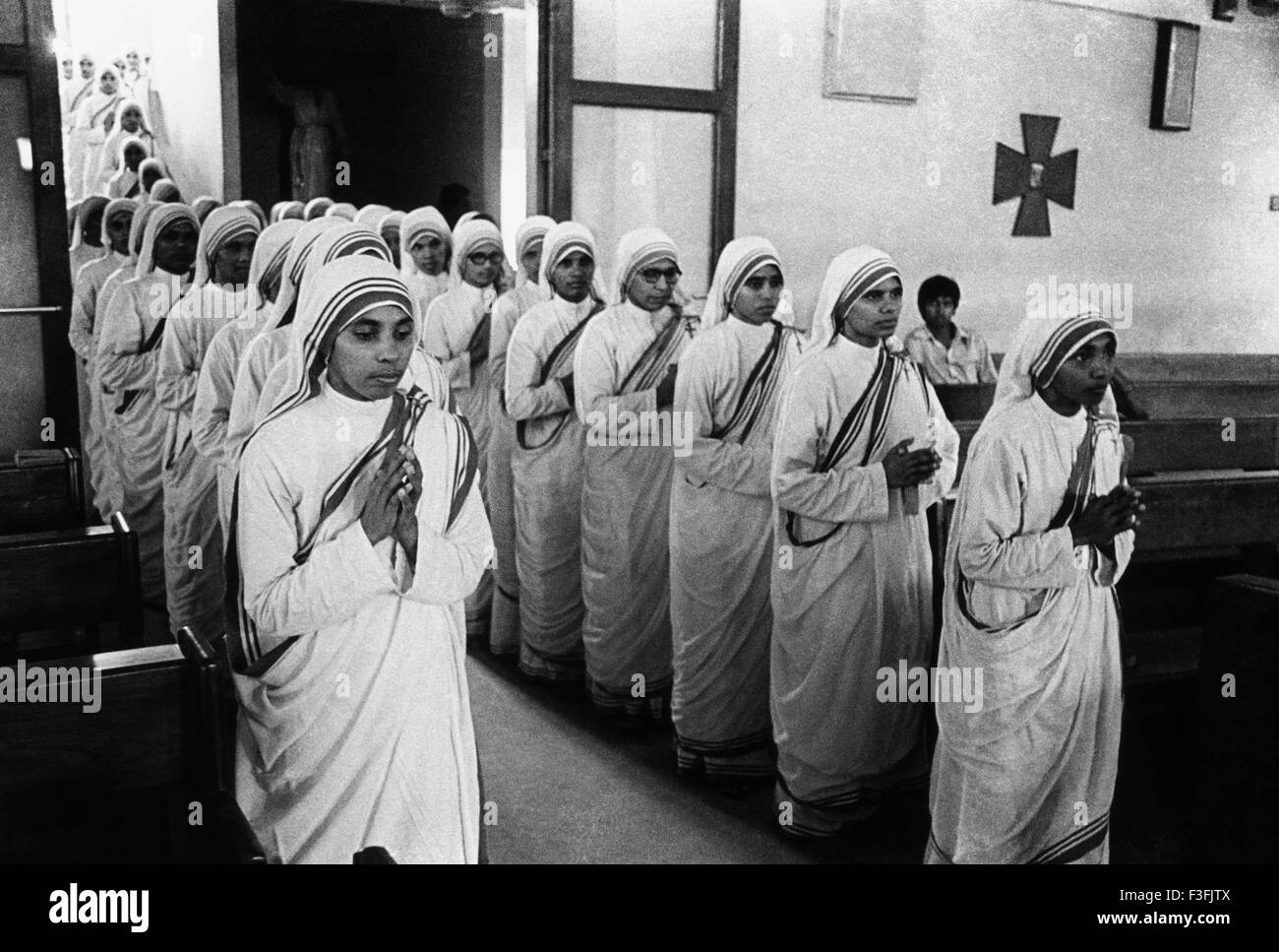 Missionnaires de la Charité Mère Teresa Nirmal Hariday Kalighat à Calcutta kolkata ; Inde ; Banque D'Images