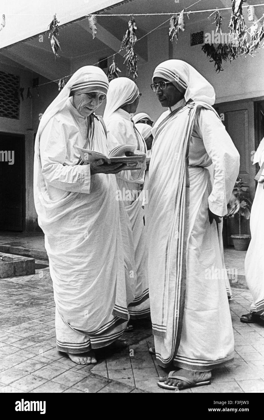 Mère Teresa à Nirmal Hariday Kalighat Calcutta Kolkata Bengale occidental Inde Asie indienne Asie asiatique Banque D'Images