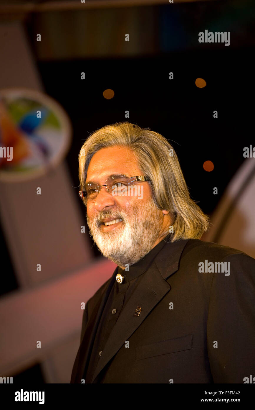 DR. Vijay Mallya Président United Breweries PAS MR Banque D'Images