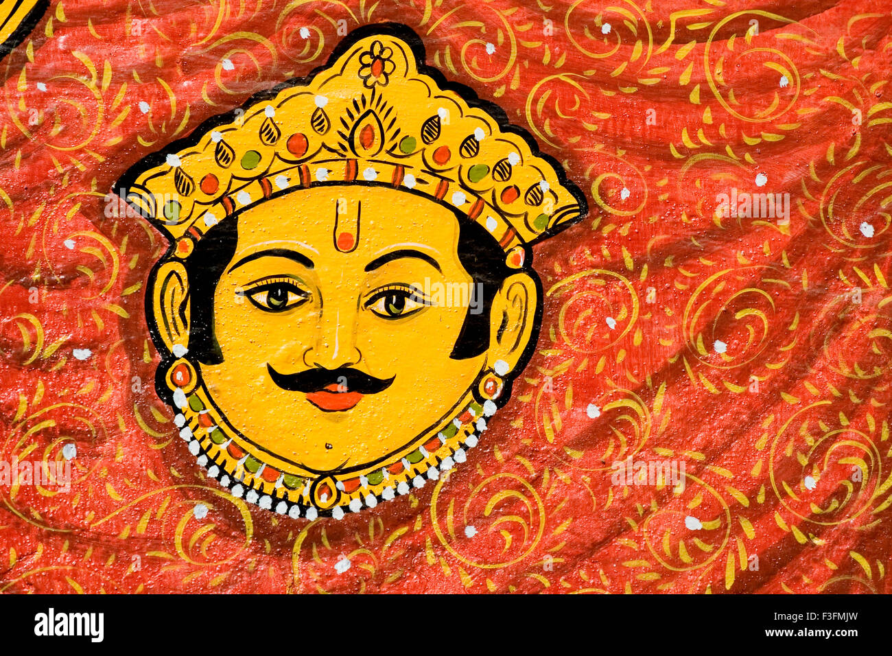 Œuvre d'art dans le musée du palais de ville ; ; ; Inde Rajasthan Udaipur Banque D'Images