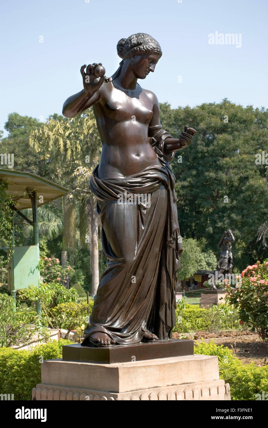 Statue de bronze, Sayaji Baug, Maharaja Sayaji Rao Gaekwad Baug, Kamati Baug, Baroda, Vadodara, Gujarat, Inde, Asie Banque D'Images