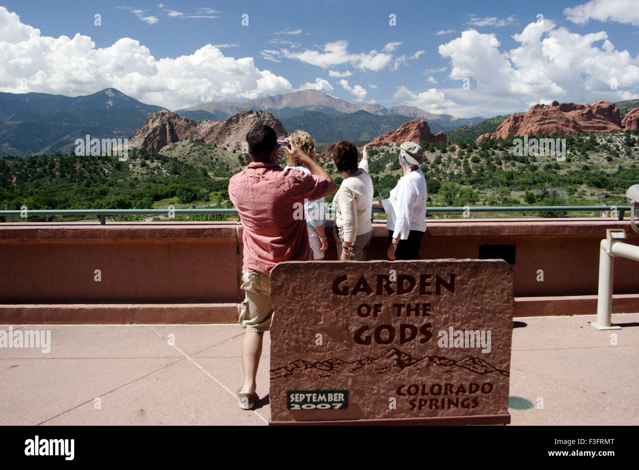 Vue panoramique du jardin d'un dieu au Colorado ; U.S.A. United States of America Banque D'Images
