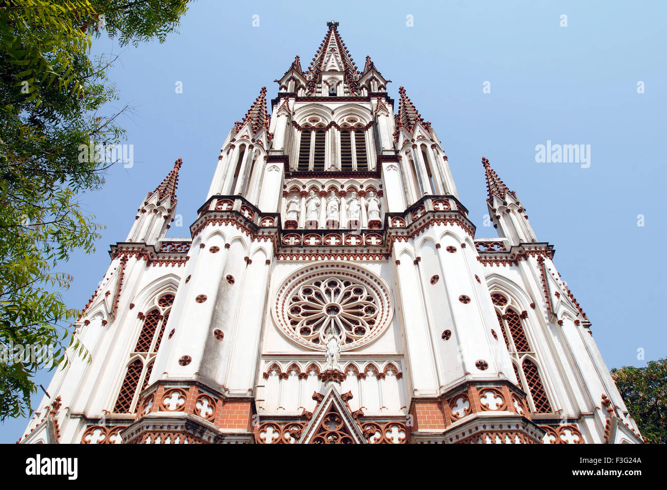 L'église de Notre Dame de Lourdes construite en 1840 est la réplique de la basilique de Lourdes ; Tiruchirappalli ; Tamil Nadu Banque D'Images