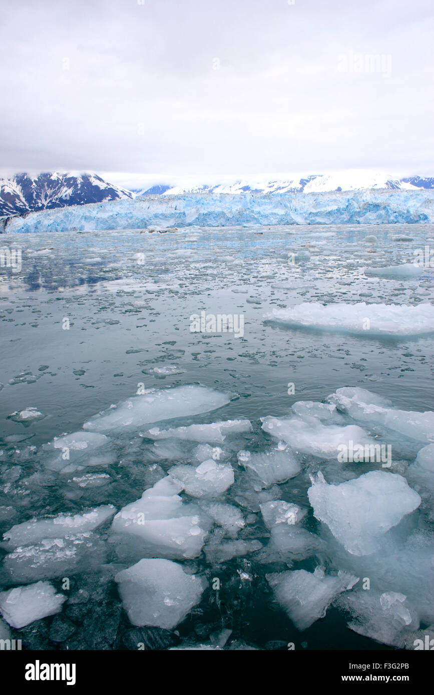 Iceberg près de Alaska glacier Hubbard ; Saint Elias national park ; désenchantement bay ; Alaska ; U.S.A. Banque D'Images