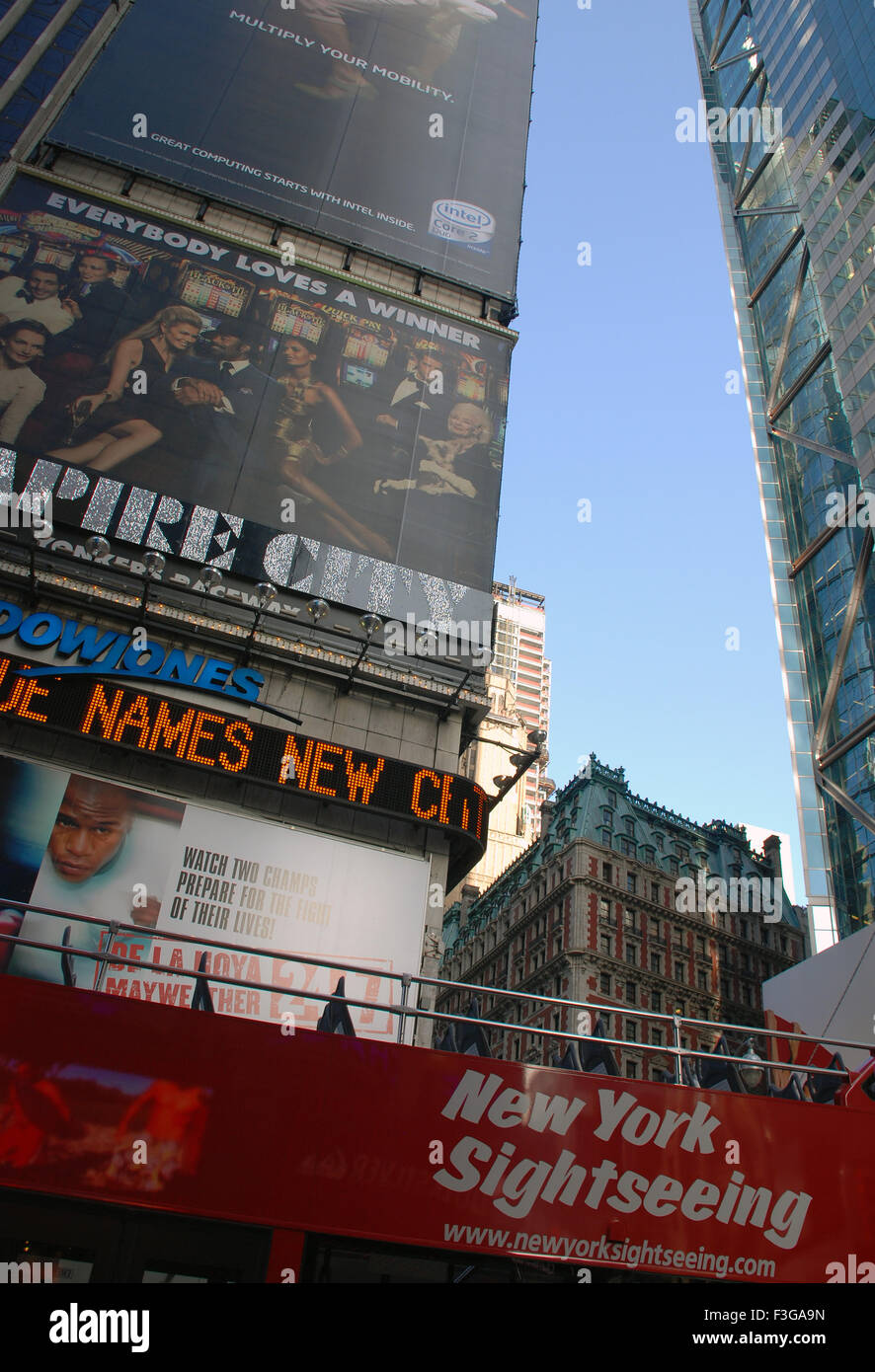 NYC Times Square ; New York ; États-Unis États-Unis d'Amérique Banque D'Images