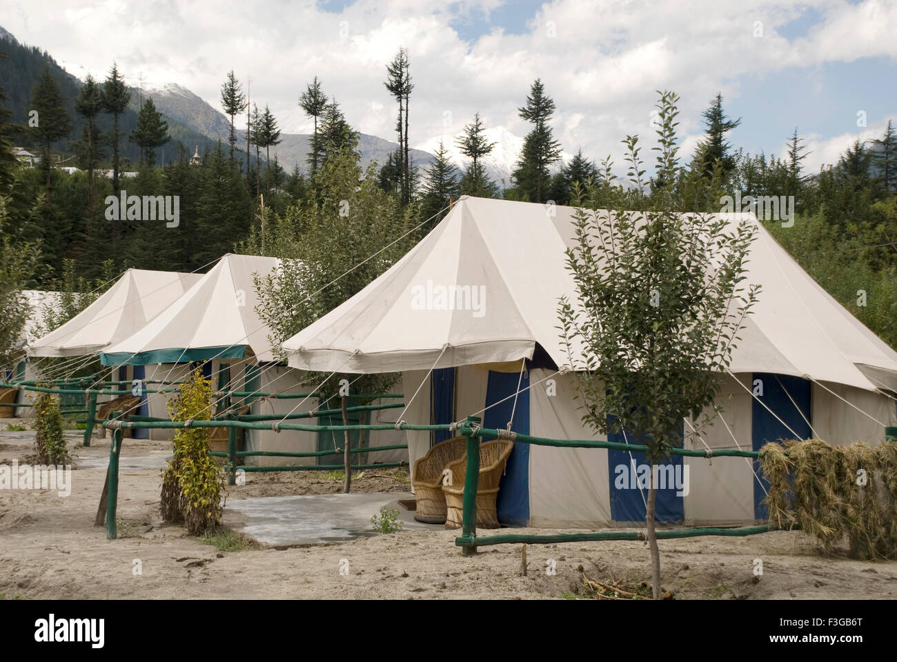 Banjara Camps à Sangla Valley Himachal Pradesh ; Inde ; Banque D'Images