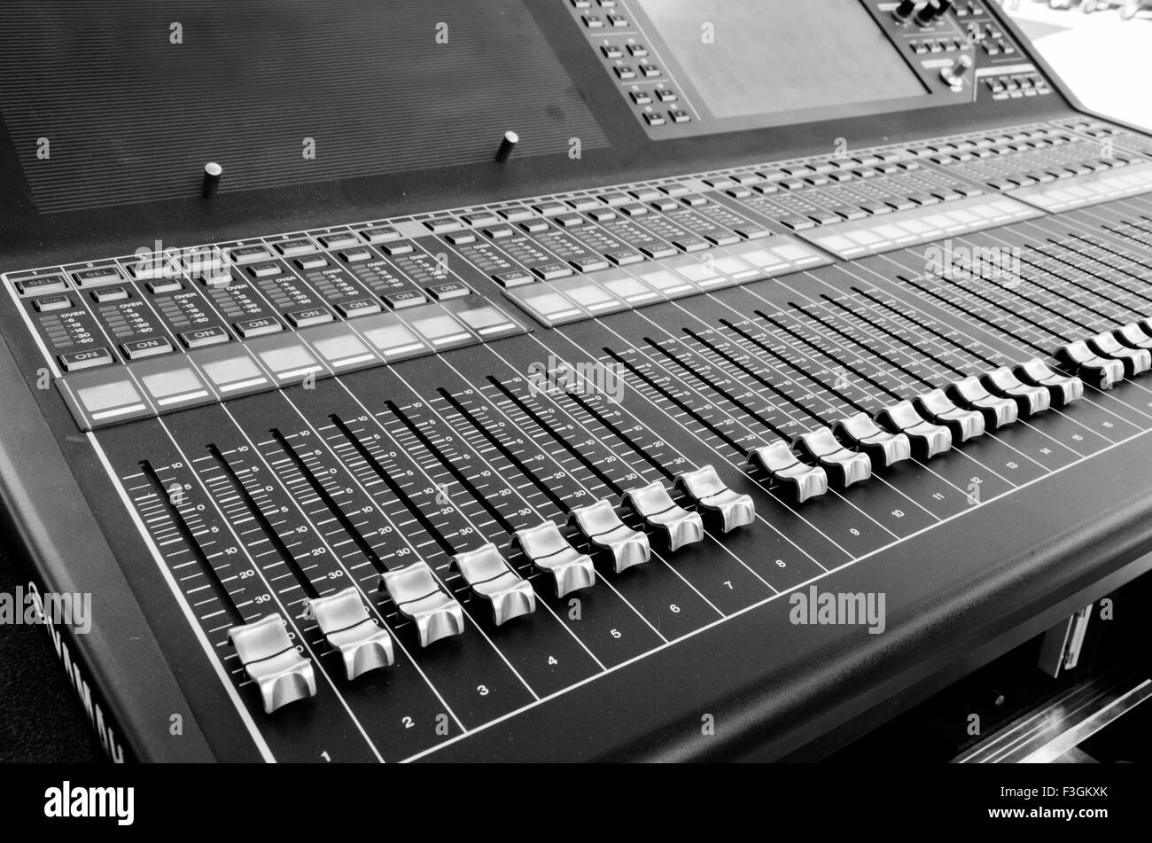 Musique Le tableau en noir et blanc Banque D'Images