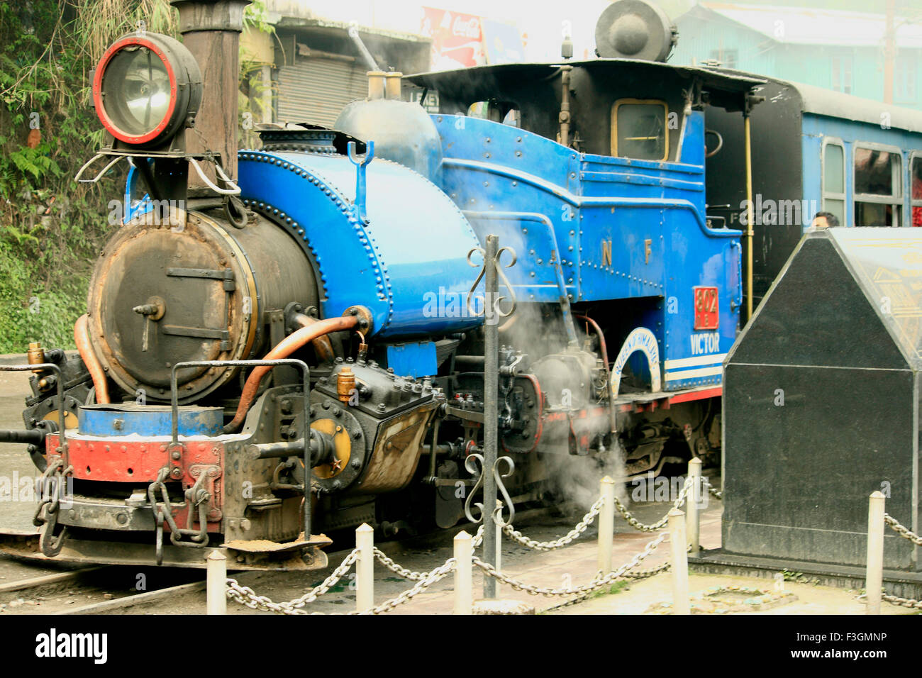 Petit train gare Ghum Darjeeling ; ; ; ; l'ouest du Bengale en Inde Banque D'Images