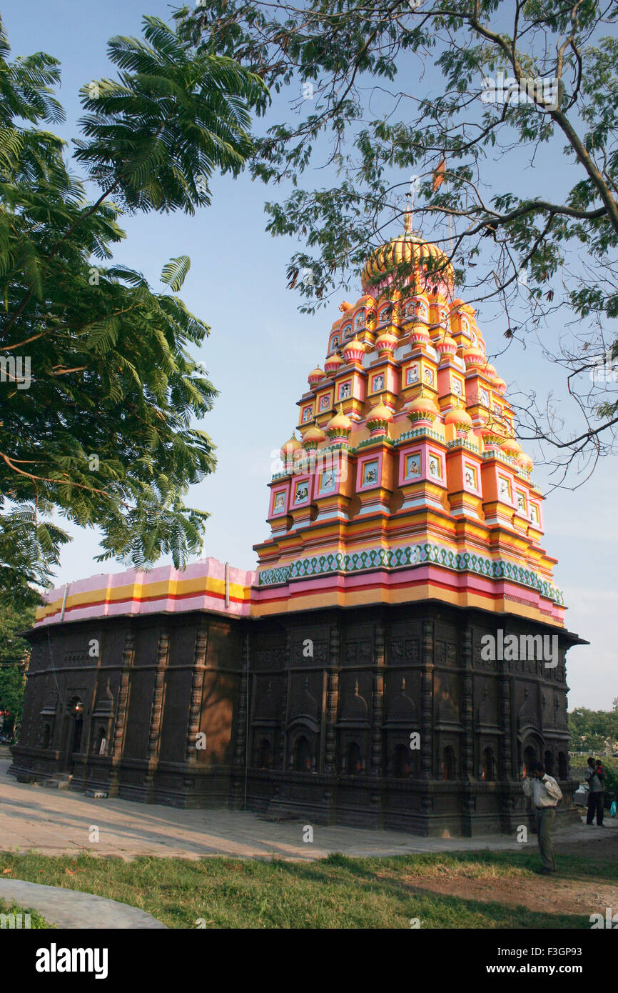 Temple dédié au dieu Shiva à Wagholi ; Pune Maharashtra ; Inde ; Banque D'Images