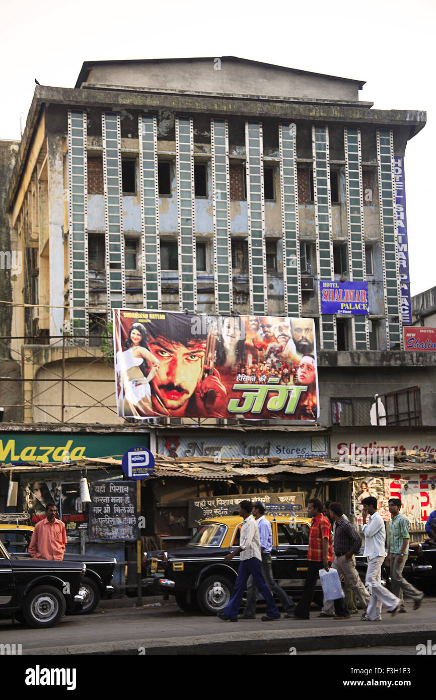 Shalimar salle de cinéma ; Maulana Shaukatali ; route ; Grant Road Bombay maintenant Mumbai Maharashtra ; Inde ; Banque D'Images