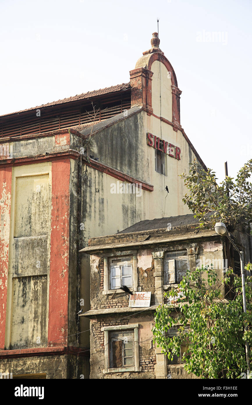 Salle de cinéma d'argent ; Patthe bapurao ; route ; Grant Road Bombay maintenant Mumbai Maharashtra ; Inde ; Banque D'Images