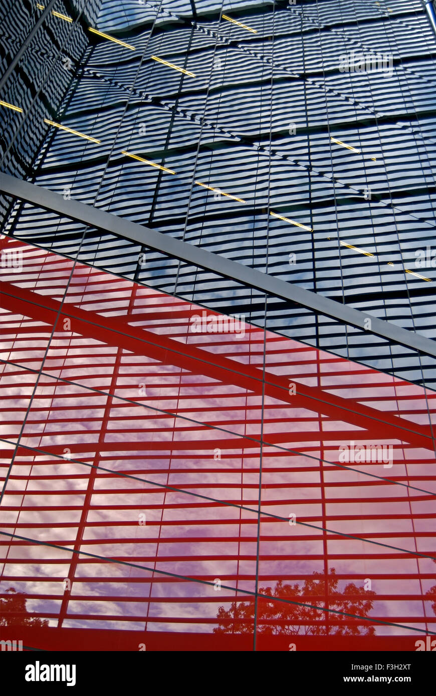 Verre construction Reflections, Londres, Angleterre, Royaume-Uni, Royaume-Uni Banque D'Images