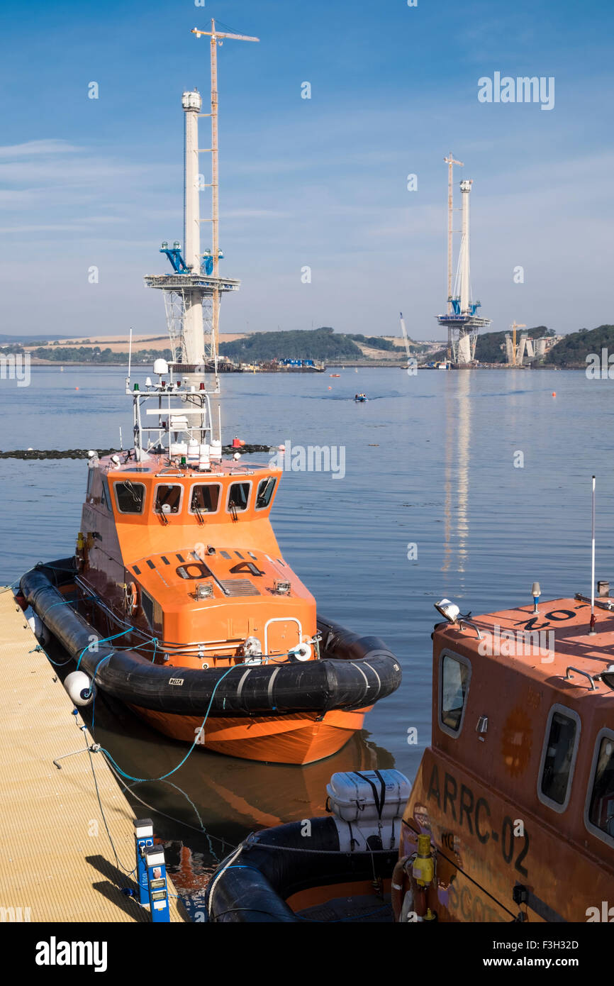 Récupération de l'ARRC de sauvetage autonome d'art dans le nouveau passage Queensferry Banque D'Images