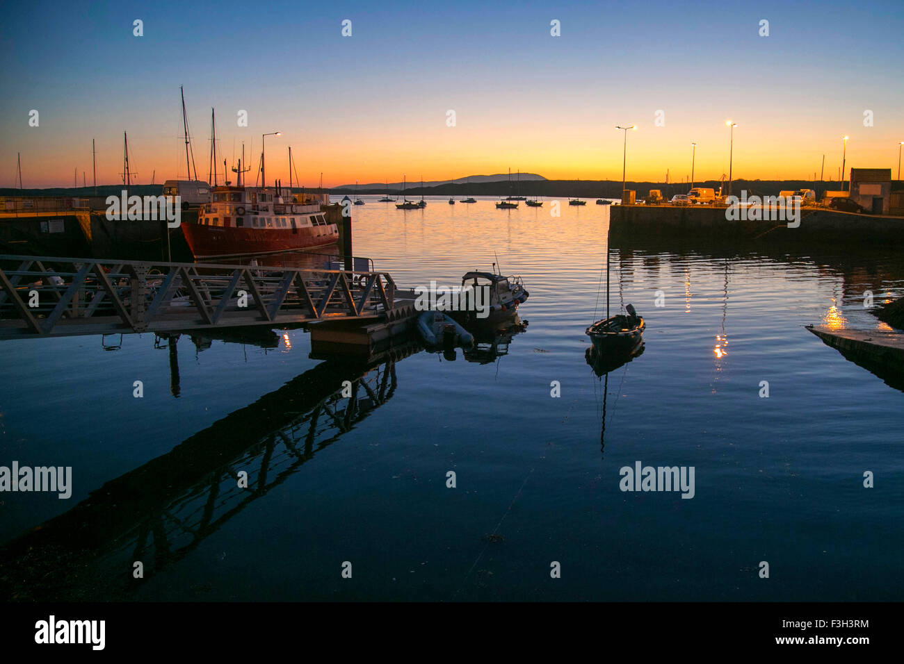 Coucher de Baltimore Harbour West Cork Irlande Banque D'Images