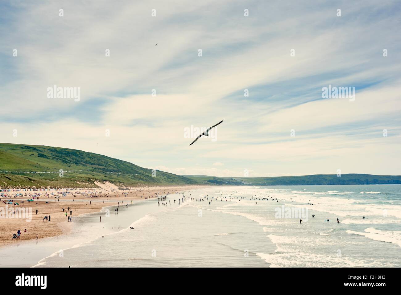 Woolacombe, North Devon, Angleterre Banque D'Images