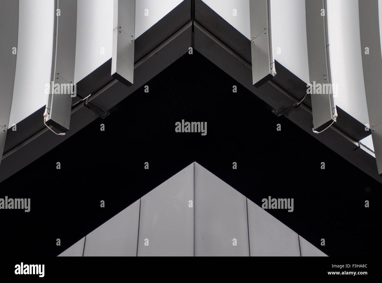 Formes géométriques causées par l'architecture bâtiment Banque D'Images