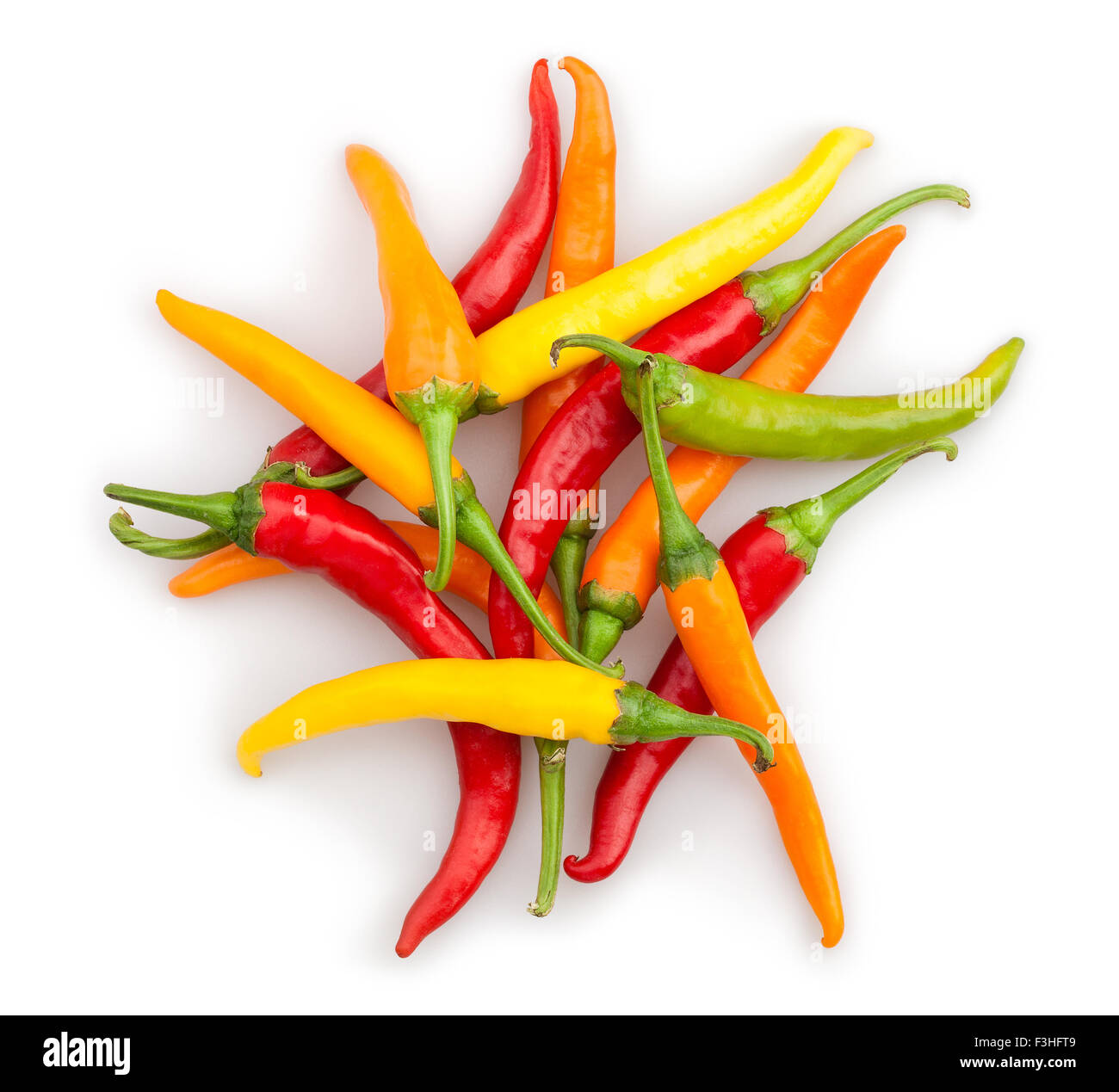 Chili Peppers isolated Banque D'Images