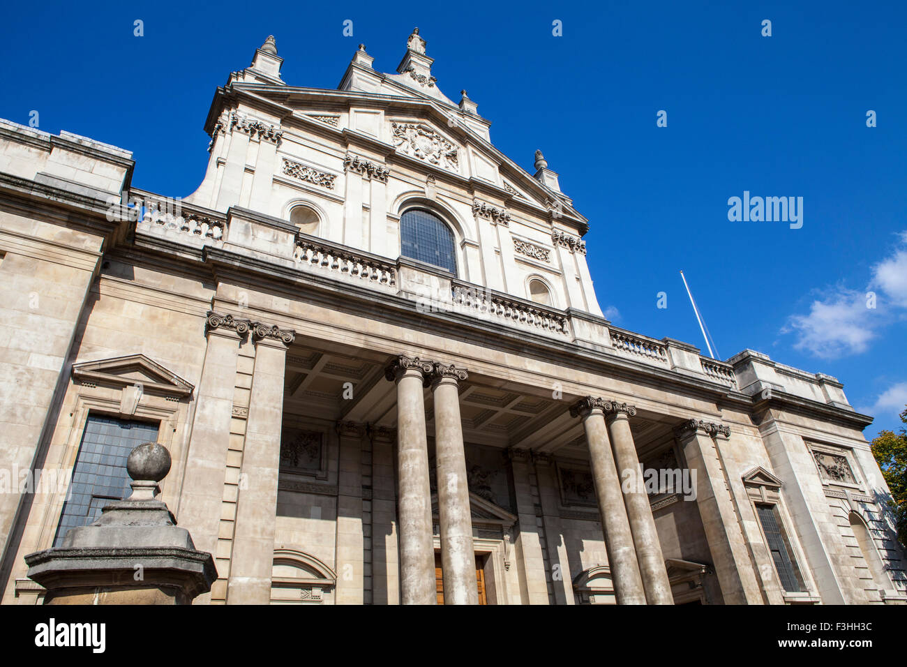 L'impressionnante façade de l'Oratoire de Brompton historique à Londres. Banque D'Images