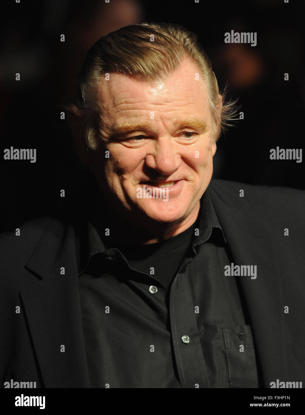 London, UK, UK. 7 Oct, 2015. Brendan Gleeson assiste à une projection de 'Suffragette" sur la soirée d'ouverture de la BFI London Film Festival à Odéon Leciester Square. Credit : Ferdaus Shamim/ZUMA/Alamy Fil Live News Banque D'Images