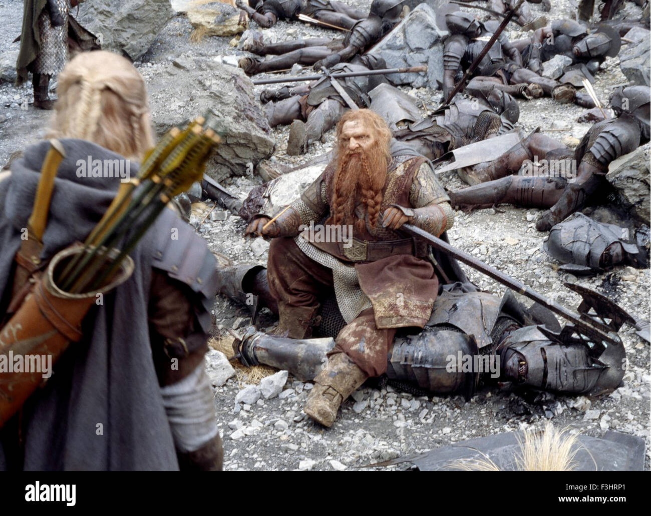 Le Seigneur des Anneaux : Les Deux Tours est un film fantastique de 2002 réalisé par Peter Jackson et basé sur le second volume de J. R. R. Tolkien's roman. Cette photo est pour un usage éditorial uniquement et est l'auteur de la société film et/ou le photographe attribué par le film ou la société de production et ne peut être reproduite que par des publications dans le cadre de la promotion du film ci-dessus. Un crédit obligatoire pour l'entreprise de film est nécessaire. Le photographe devrait également être portés lorsqu'il est connu. Banque D'Images