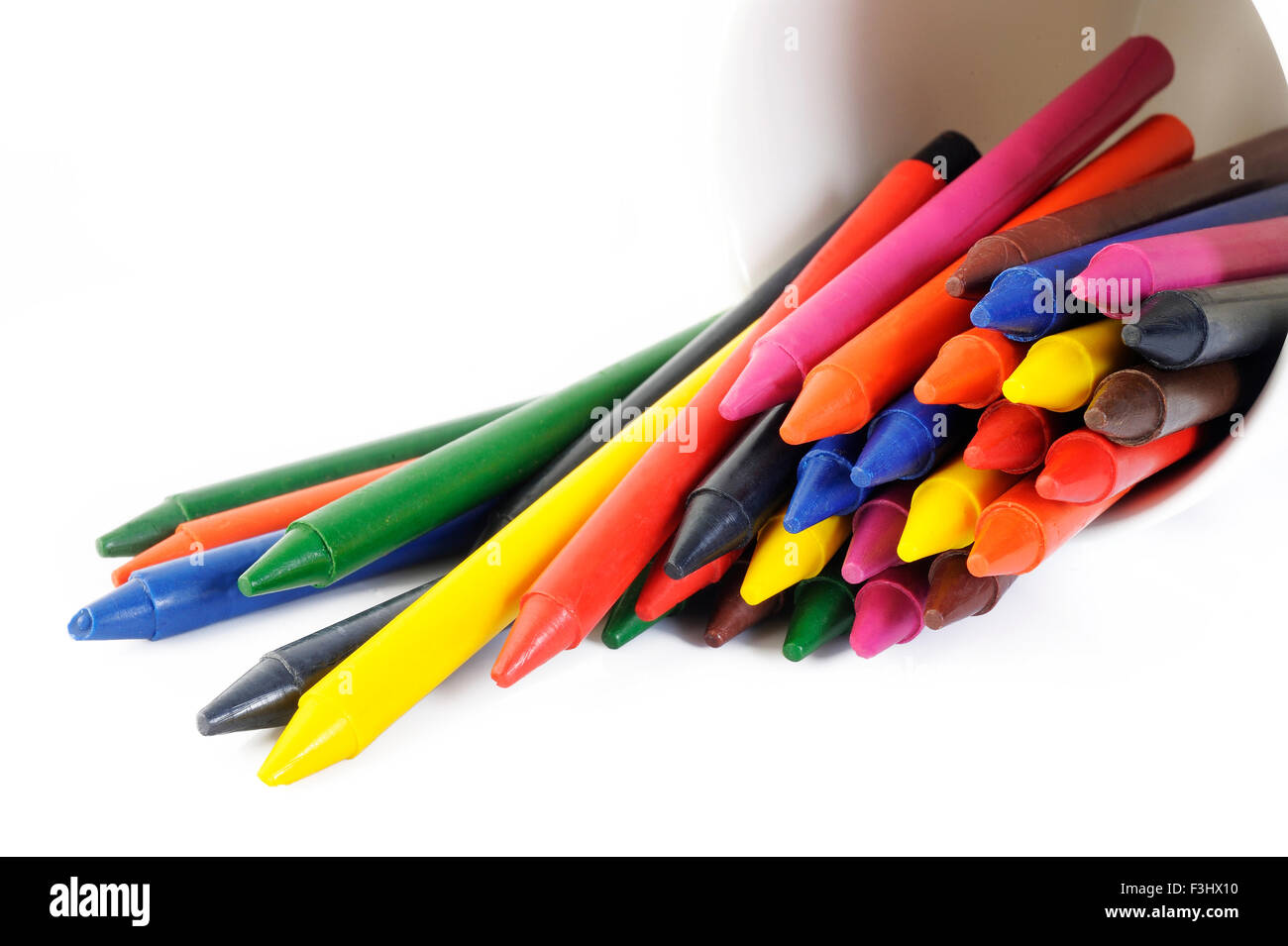 crayons de cire Banque D'Images